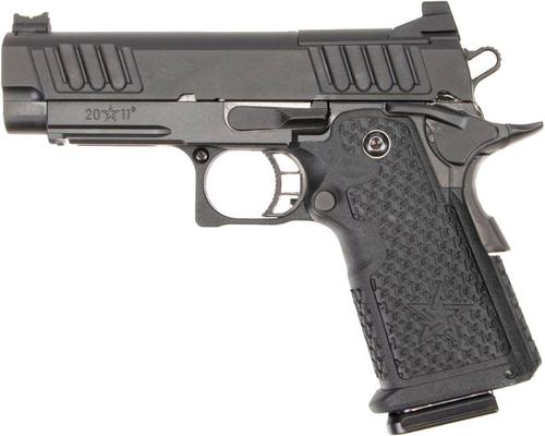 Staccato C2 DPO T 2011 Pistol 10-1101-000002, 9mm, 3.9", G2 Officer Grips, DLC Black/Stainless Steel Finish, 16 Rd