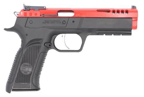 Tanfoglio Force 22 Pistol TFFORCE22, 22 LR, 4.4", Red Ported Slide, Black Textured Grips, Black Finish, 10rd