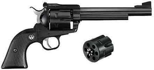 Ruger Blackhawk Single Action Convertible Revolver 0318, 357 Magnum/9mm, 6.5 in, Black Grip, Blued Finish, 6 Rd