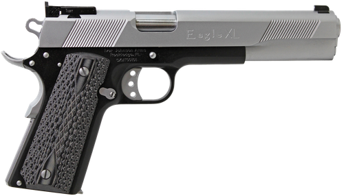Iver Johnson Eagle Deluxe Pistol EAGLEXL10TT, 10mm Auto, 6in, Black/Gray G10 Grips, Matte Black Finish, 8 Rds