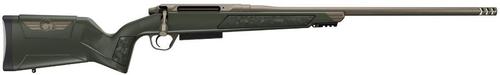 Christensen Evoke Rifle, 25 Creedmoor, 22", Synthetic Green with Bronze Logo Stock, 4 Rds