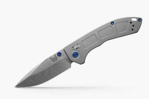 Benchmade Mini Narrows, Folding Knife w/Stainless Drop Point Plain Edge Blade (743)