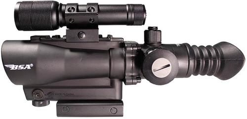 BSA Illuminated Red Dot Scope w/ 140 Lumen Light TW30RDLL, 1x, 30mm, Black 