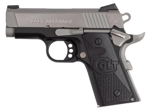 Colt Defender Pistol O7800XETT, 45 ACP, 3in, G10 Grips, 7 Rds
