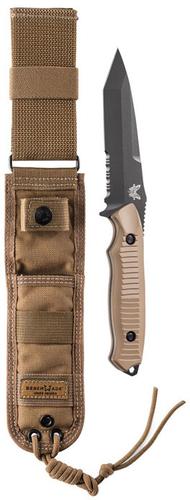 Benchmade Nimravus Fixed Blade Knife w/Tanto Combo Edge Blade, Tan (141SBKSN)