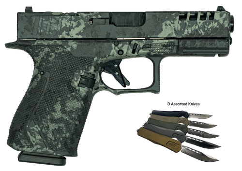 Great Lakes Striker Bundle Optic Ready Pistol GL19LGRYBUNDLE, 9mm, 4in, Lichen Gray Cerakote Finish, 15 Rds