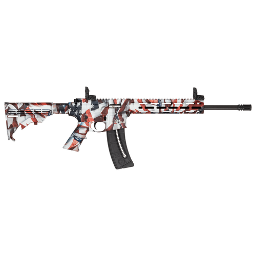 Smith and Wesson M&P15-22 Sport Rimfire Rifle, 22LR, 16.5", American Flag Finish, 25 Rds