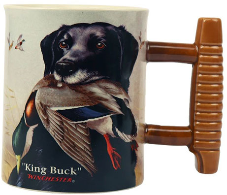 Rivers Edge Products Winchester Dog 3D Ceramic Mug, 15 oz