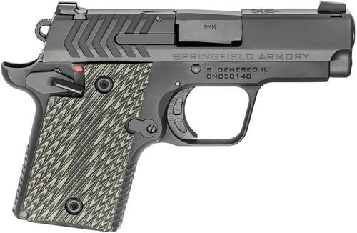 Springfield 911 Pistol PG9119,  9mm, 2.7 in, G10 Grip, Black Finish, 6/7 Rd