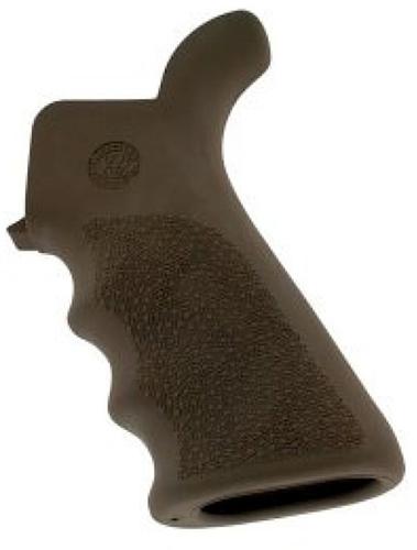Hogue AR-15 Rubber Grip Beavertail w/Finger Grooves Matte Desert Tan (15023)