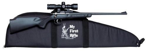 Crickett Single Shot Bolt Action Rifle KSA2240BSC, 22 Long Rifle, 16.12", Black Synthetic Stock, Blued Finish, 1 Rd