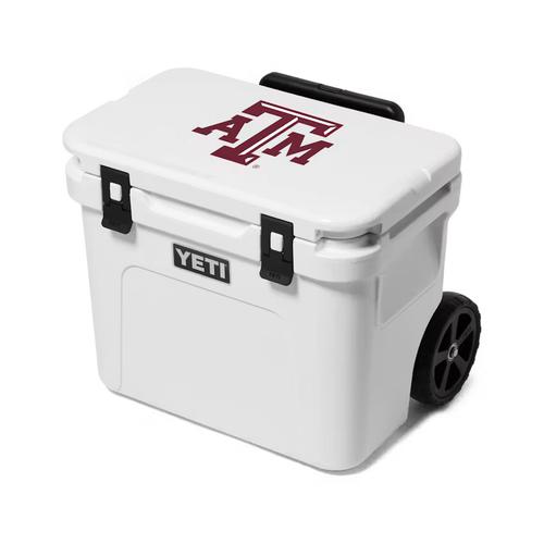 Yeti Texas A&M Roadie Series Cooler, 32 Quarts, White