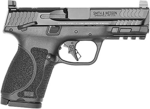 Smith & Wesson M&P 9 M2.0 Optic Ready Compact Semi-Auto Pistol 13568, 9mm, 4 in, Black Synthetic Grip, Black Finish, 15 Rd