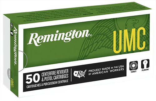 Remington UMC Handgun Ammunition L9MM3, 9mm, Metal Case (MC), 115 GR, 1135 fps, 50 Rd/bx