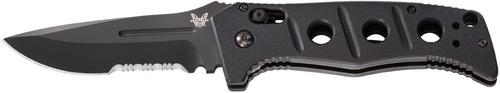 Benchmade Adamas Auto Folding Knife w/Black ComboEdge Stainless Steel Drop Point Blade (2750SBK)
