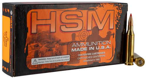 HSM Varmint Rifle Ammunition 2432N, 243 Win, V-Max, 75 gr, 3300 fps, 25 Rd/Bx