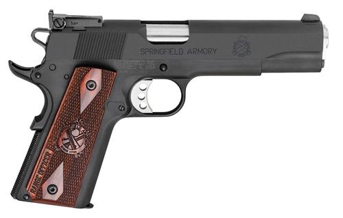 Springfield 1911 Range Officer Pistol PI9129L, 9mm, 5", Cocobolo Grips, Black Parkerized Finish, 9 Rds