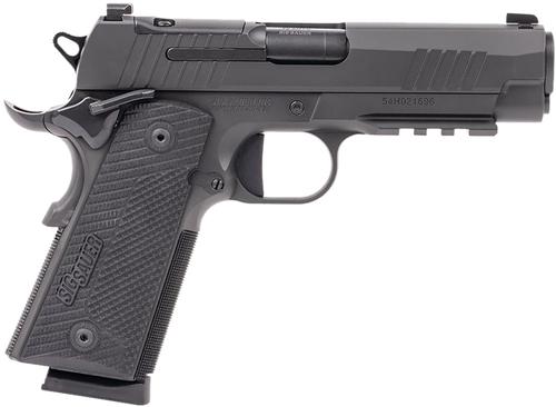 Sig Sauer 1911X Pistol 1911XCA45BXR3, 45 ACP, 4.25", Black LOK G10 Grips, Black Nitron Finish, Optic Ready, 8 Rds