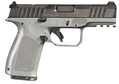Rost Martin RM1C Compact Frame Pistol RM1CGRYOSP, 9mm, 4", Polymer Gray Grip, Black Finish, 17 Rds