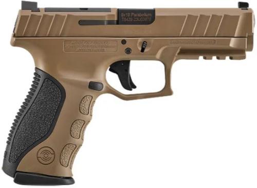 Stoeger STR-9 Semi-Auto Pistol 317A22, 9mm, Polymer Frame, Optic Ready, FDE Finish, 15 Rds