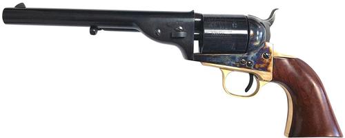 Taylors 1872 Open-Top Single Action Revolver 0922, 45 Colt, 7.5", Walnut Navy Sized Grips, Case Hardened Finish, 6 Rds