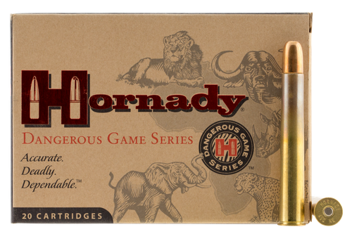 Hornady Dangerous Game Rifle Ammunition 8256, 450 Nitro Express, DGS Flat Nose (FN), 480 GR, 20 Rd/bx
