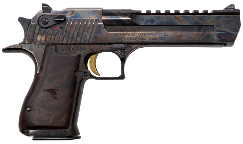 Magnum Research Desert Eagle Mark XIX Pistol DE44CH, 44 Remington Mag, 6", Walnut Grips, Case Hardened Finish, 8 Rd