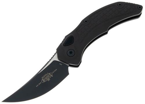 Microtech Brachial Automatic Folding Knife, Tactical Single Edge, Black (268A-1T)