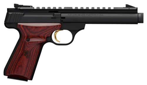 Browning Buck Mark Field Target Pistol 051527490, 22 LR, 5.5" Threaded, Laminated Grips, Matte Black Finish, 10 Rd