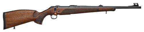 CZ-USA 600 Lux Bolt Action Rifle 07302, 308 Win, 20", Black Metal Finish, Walnut Bavarian Style Stock, 4 Rds