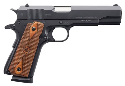 Chiappa 1911 Field Grade Pistol 440169, 9mm Luger, 5in, Walnut Diamond Checkered Grips, Black Finish, 10 Rds