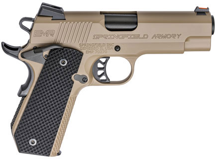 Springfield EMP4 Conceal Carry Pistol PI9229F, 9mm Luger, 4", Black G10 Grips, FDE Finish, 9 Rds