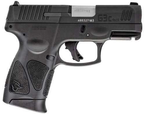 Taurus G3C Pistol 1-G3C931-TL1, 9mm, 3.2in, Black Polymer Grips, 12 Rds