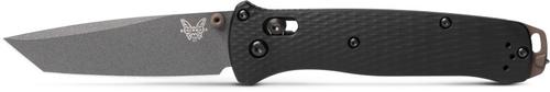 Benchmade Bailout Folding Knife w/Gray Tanto Blade, Black Aluminum Handle (537GY-03)