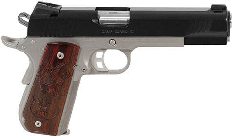 Kimber 3000233 Camp Guard 10  Pistol - 10MM, 5 in Barrel, Matte Black Slide, Satin Silver Frame, 8 Rds