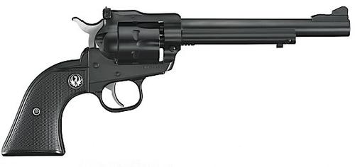 Ruger Single Six Convertable Revolver 0622, 22 Long Rifle/22 Magnum, 6.5 in, Rosewood Grip, Blued Finish, 6 Rd