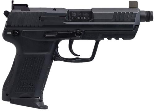 Heckler & Koch HK45CT Tactical V7 LEM Pistol 81001116, 45 ACP, 3.94in, Black Interchangeable Backstrap, Black Finish, 10 Rds