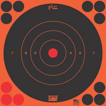 Pro Shot Products 12" Orange Bullseye Target, 5 Pack (12BORNGE)