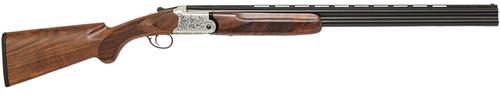 Chiappa 202AE Shotgun 930379, 20 Gauge, 26", 3" Chmbr, Nickel-Plated Engraved Aluminum Receiver, Fixed Walnut Stock