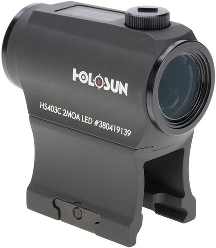 Holosun HS403C Red Dot Sight w/Riser Mount HS403C, 1x, Black, 2 MOA Dot