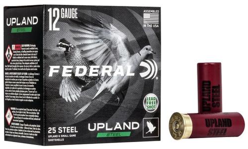 Federal Upland Field & Range Shotshells USH1226, 12 Gauge, 2-3/4", 1 oz, #6 Steel Shot, 25 Rds/bx