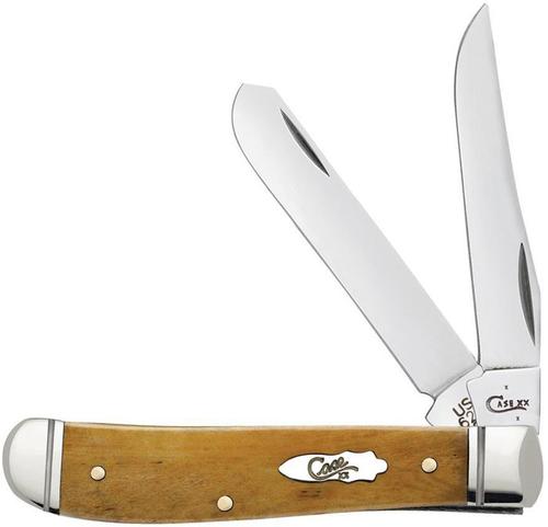 Case Smooth Antique Bone Mini Trapper Pocket Knife (58188)