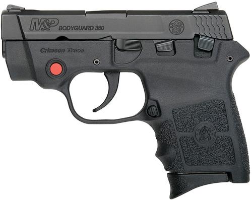 Smith & Wesson M&P Bodyguard Pistol 10048, 380 ACP, 2.75", Polymer Frame w/ Crimson Trace Laser, Black Armonite Finish, 6 Rd