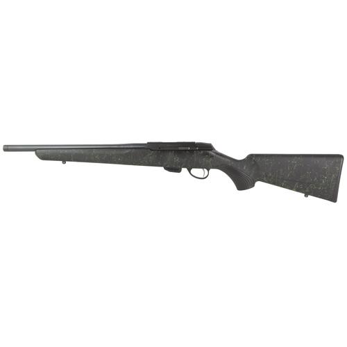 Tikka T1X Roughtech Bolt Action Rifle, 17 HMR, 16", Black Synthetic Stock w/Emrald Web, Blued Finish, Threaded 10 Rds