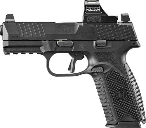 FN Herstal 509 MRD w/Optic Optic Ready Pistol 66101927, 9mm Luger, 4.50in, Black Polymer, Black Finish, 17 Rds