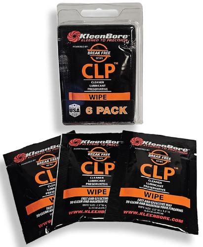 KleenBore Break Free CLP Wipes, 6 Pack (KBBF6PK)