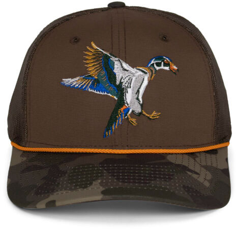 Paramount Outdoors, Wood Duck, 6-Panel Structured Mesh Back Hat, Brown, (PAO1095-DXX-OSFA)