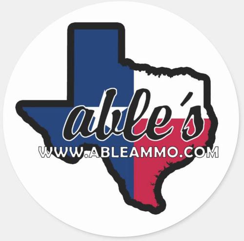 Able's CAR/SUV Window Sticker, 3", Texas (STICKERI)