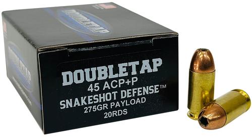 DoubleTap Snake Shot Pistol Ammunition 45ASS20, 45 ACP, 20 Rd/bx