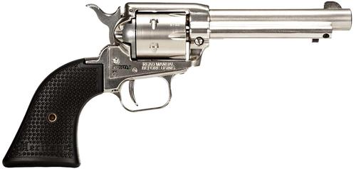 Heritage Rough Rider Revolver RR22NI6, 22 LR, 6.50", Black Polystar Grips, Nickel Finish, 6rd